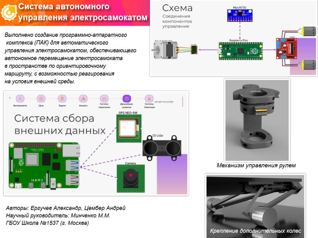 СИСТЕМА АВТОНОМНОГО УПРАВЛЕНИЯ ЭЛЕКТРОСАМОКАТОМ