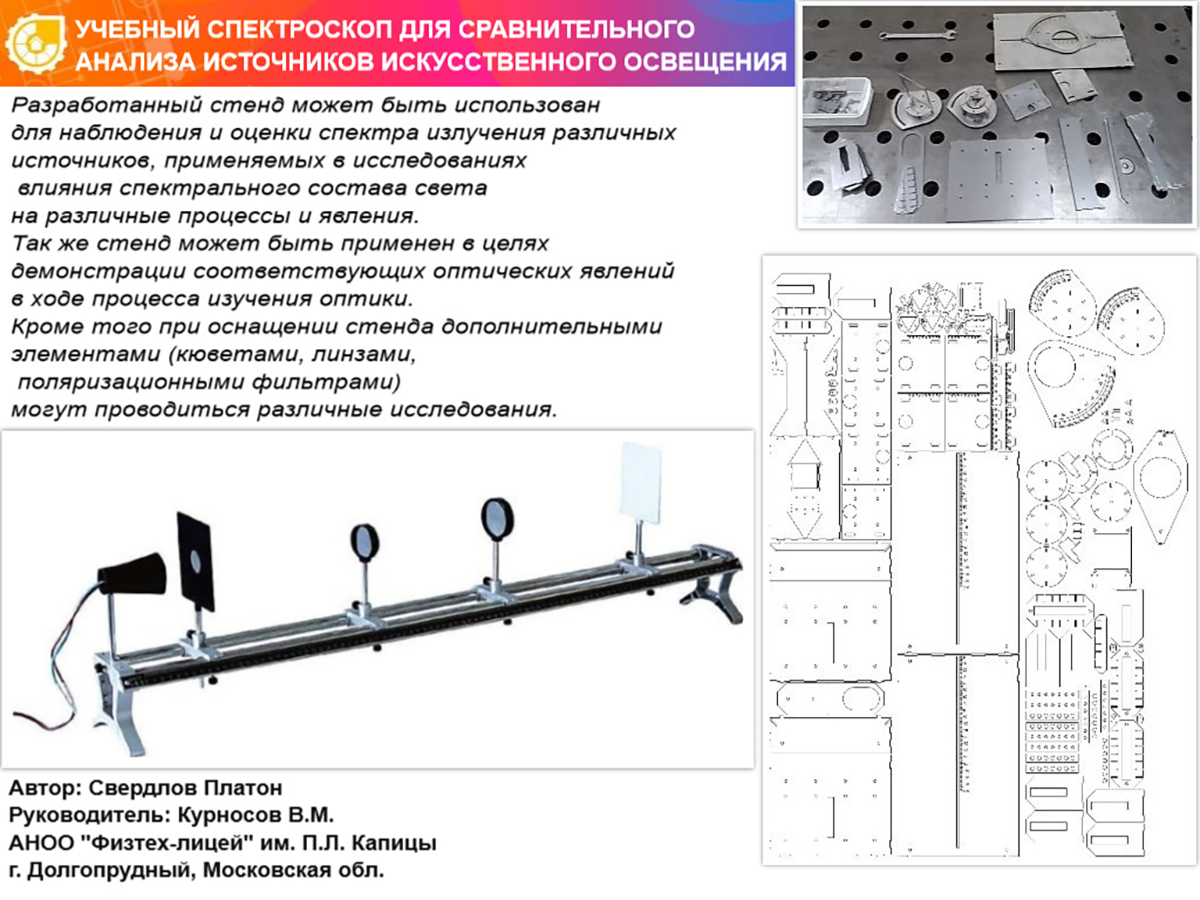 УЧЕБНЫЙ СПЕКТРОСКОП ДЛЯ СРАВНИТЕЛЬНОГО АНАЛИЗА ИСТОЧНИКОВ ИСКУССТВЕННОГО ОСВЕЩЕНИЯ